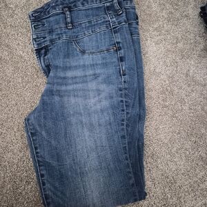 Refuge Dark Blue Ankle Jeans 10